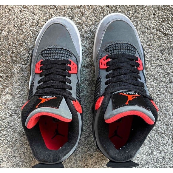 Nike Air Jordan 4 Retro Infrared Size 6.5 Youth (Size 8 Women's) - Picture 7 of 8